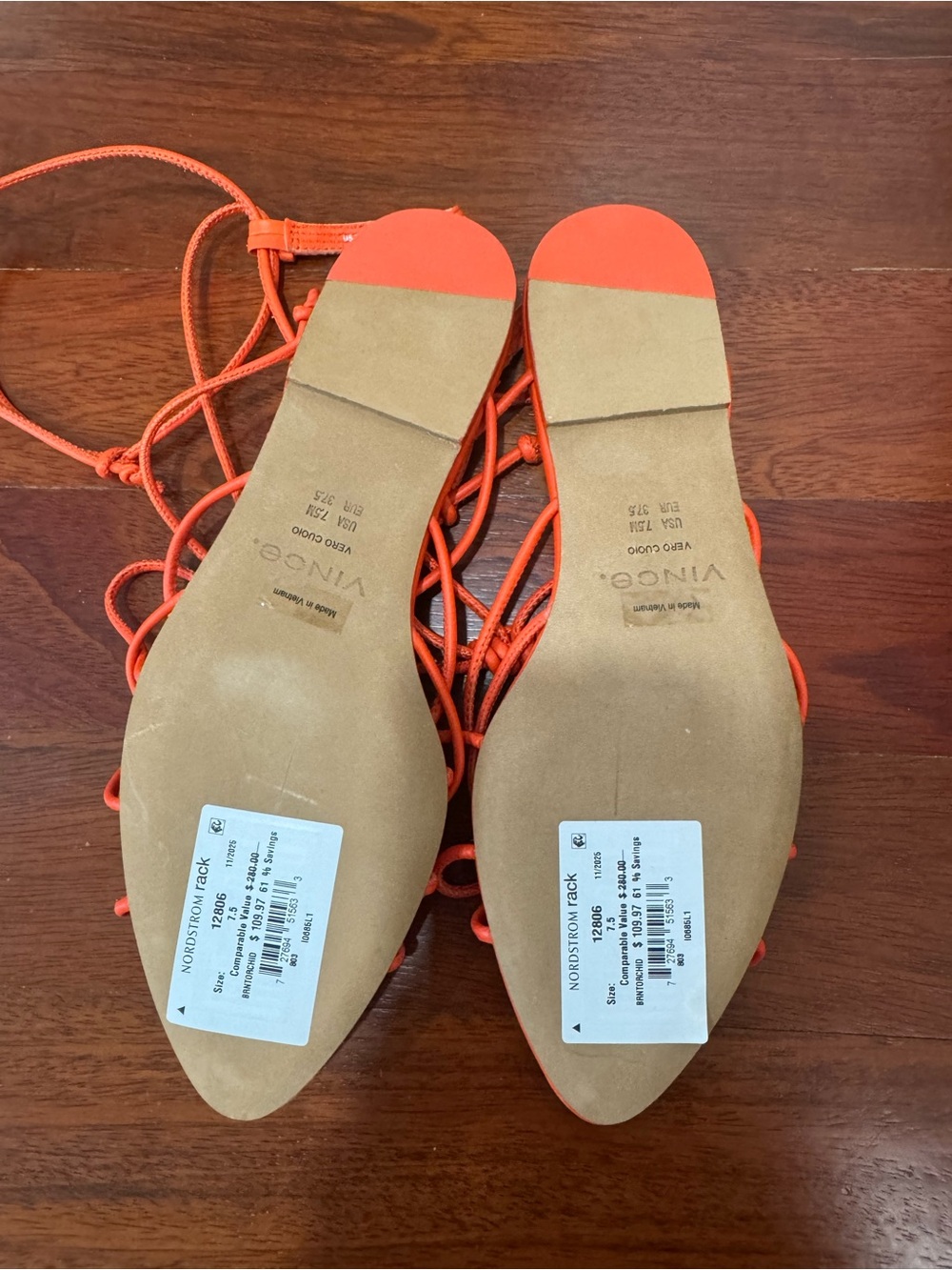 Vince Kenna Strappy Sandal Brntorchid - 7.5 - Picture 7 of 9